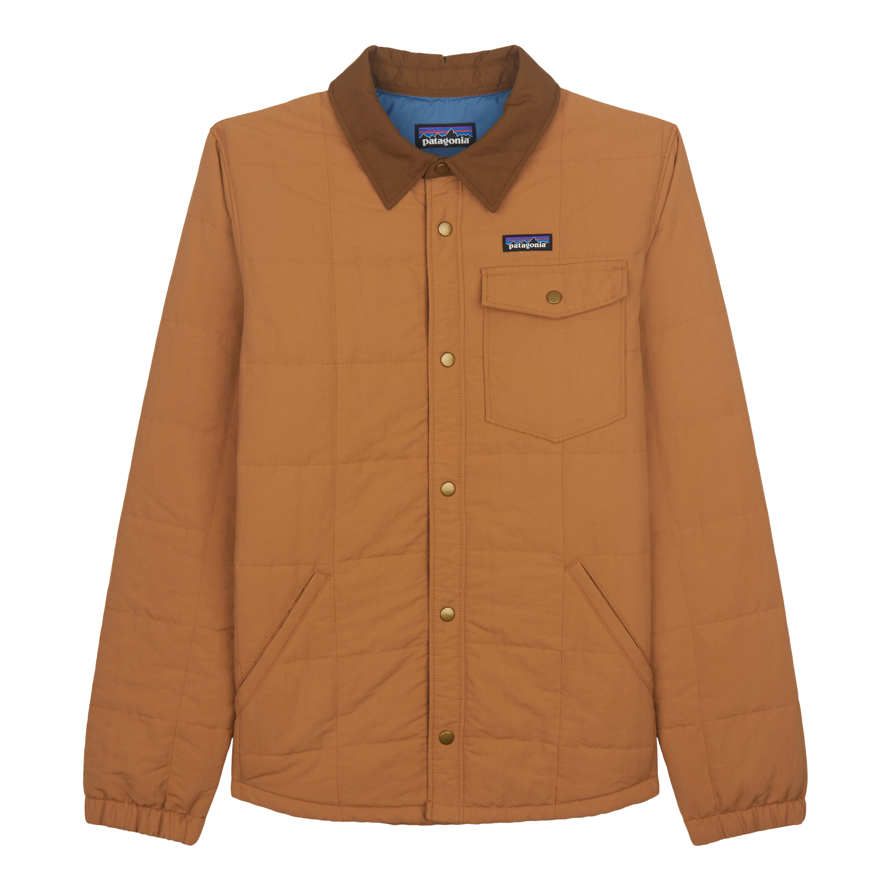 Patagonia Worn Wear Boys' Quilted Shacket Beech Brown - Used