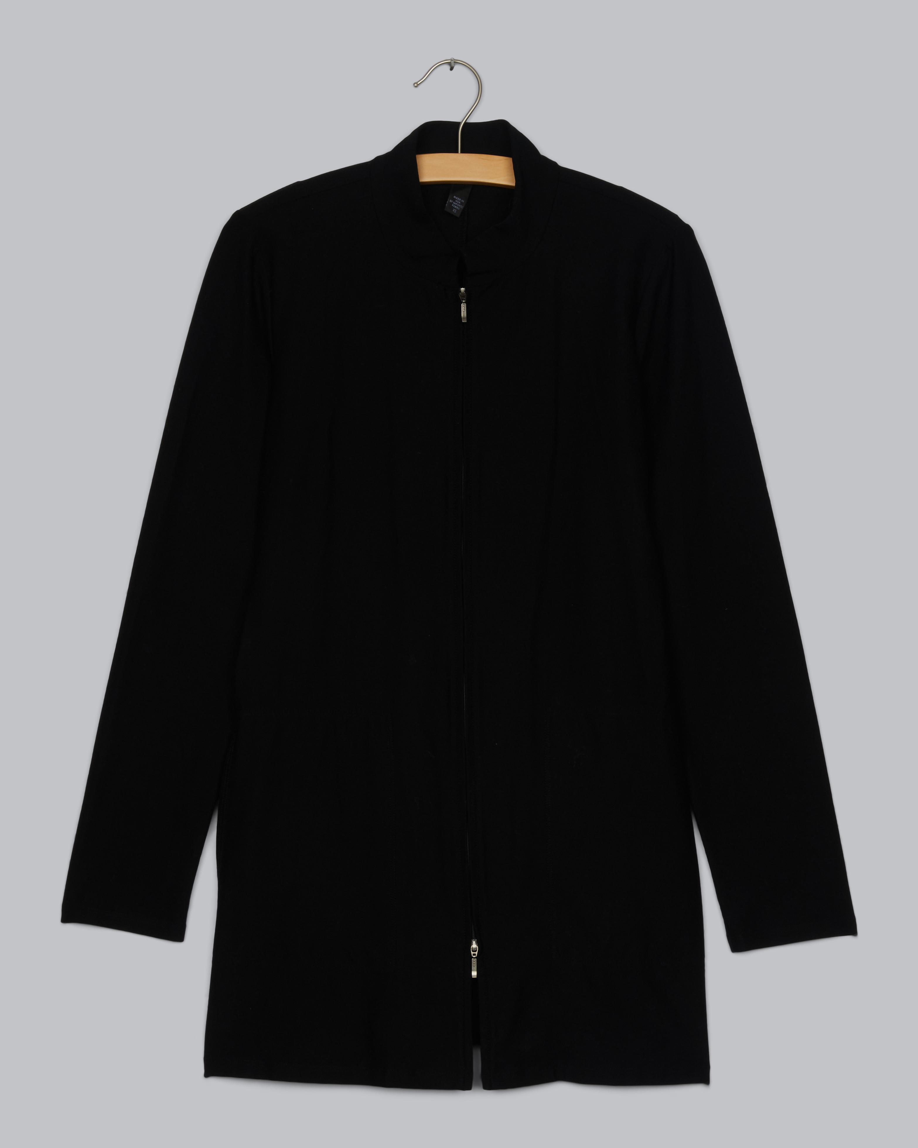 Used Washable Stretch Crepe Jacket Black | EILEEN FISHER RENEW