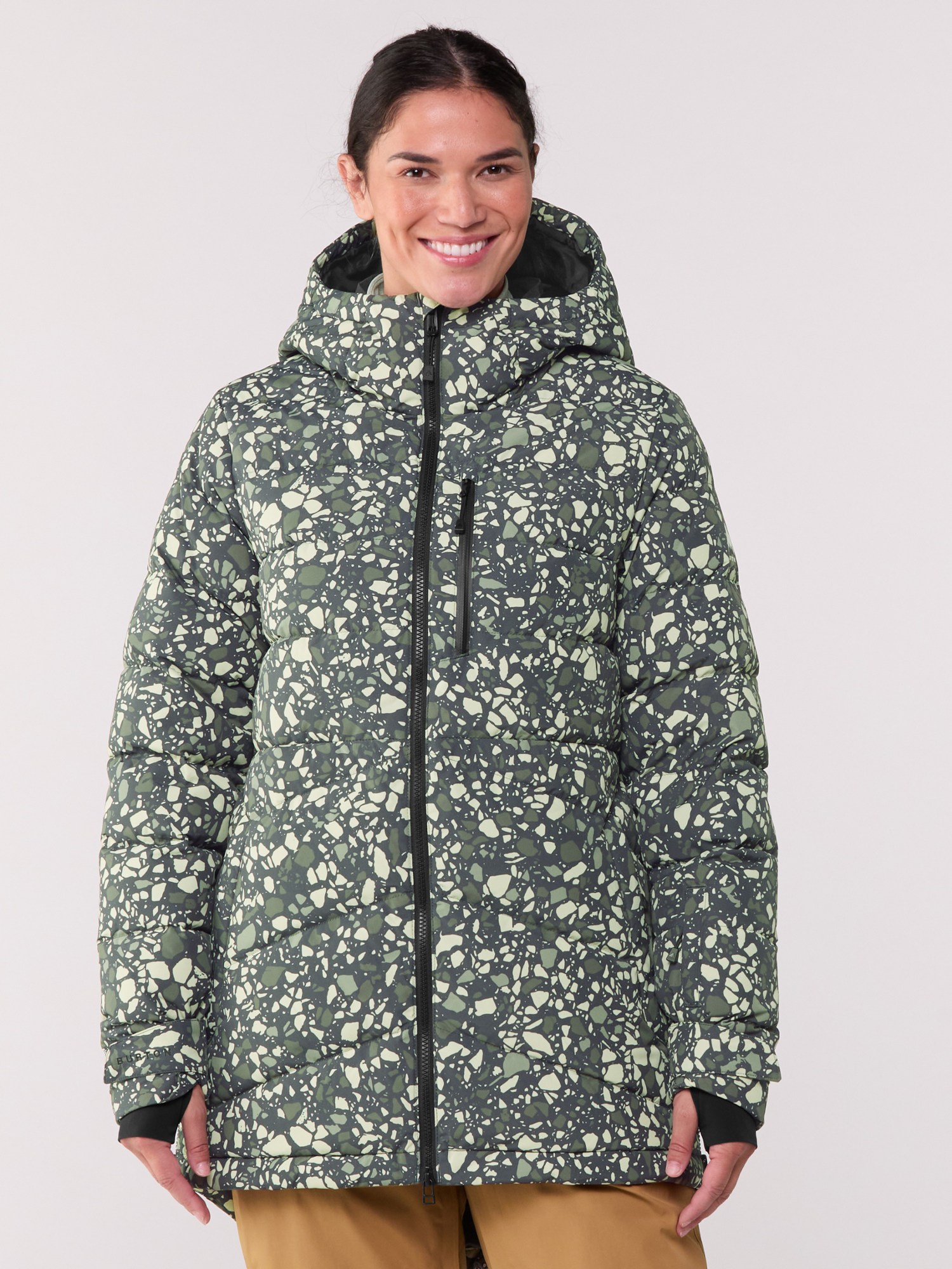 美品　Burton フード付きロングジャケット オリーブグリーン Used Burton Loyll Down Jacket | REI Co-op