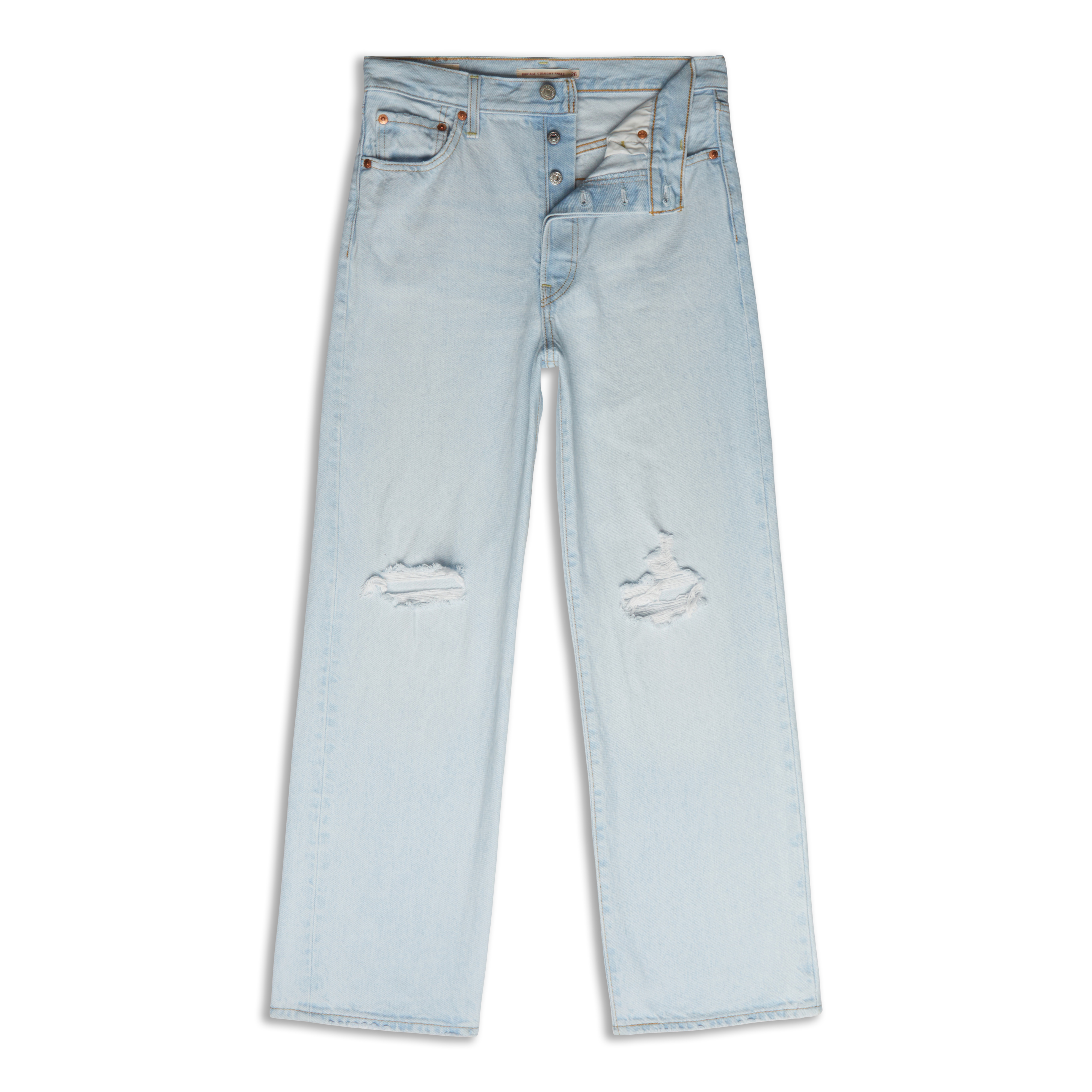Levis Ribcage Straight Ankle Women's Jeans Blue