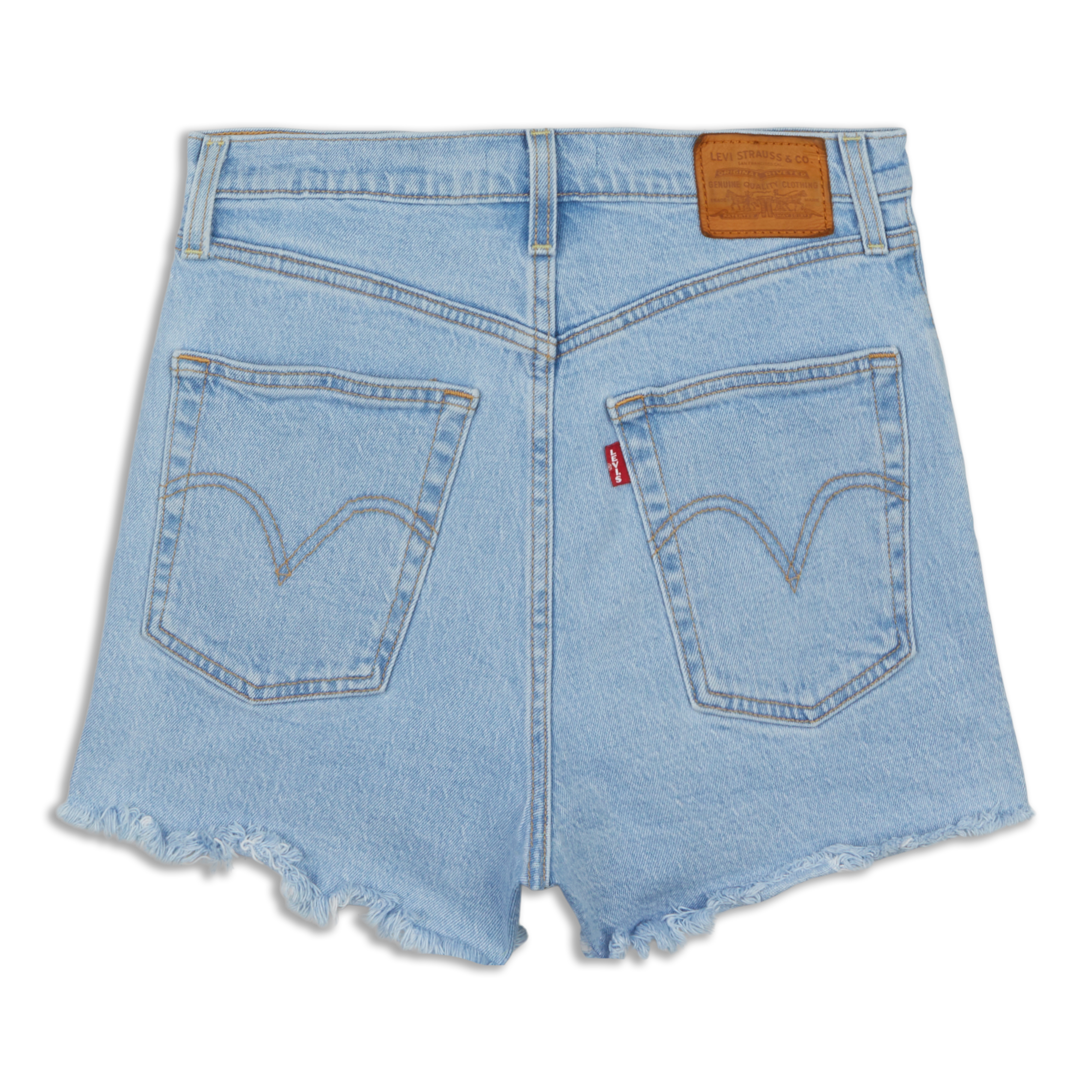 Levis Ribcage Shorts Light Wash