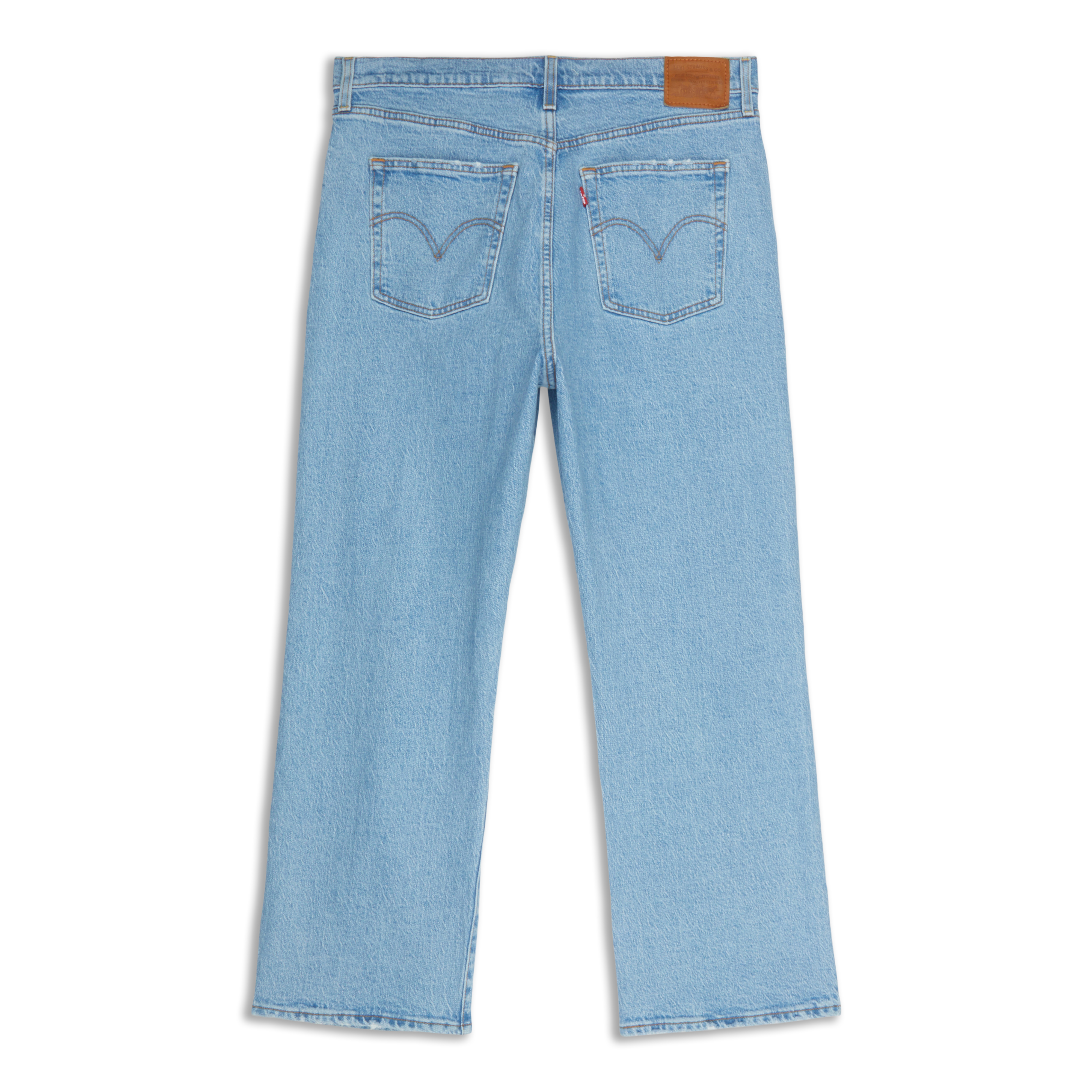 デニム・ジーパン Levi's FW25 RIBCAGE STRAIGHT ANKLE (72693 0230) Levis Ribcage Straight Ankle Fringe Women's Jeans Blue