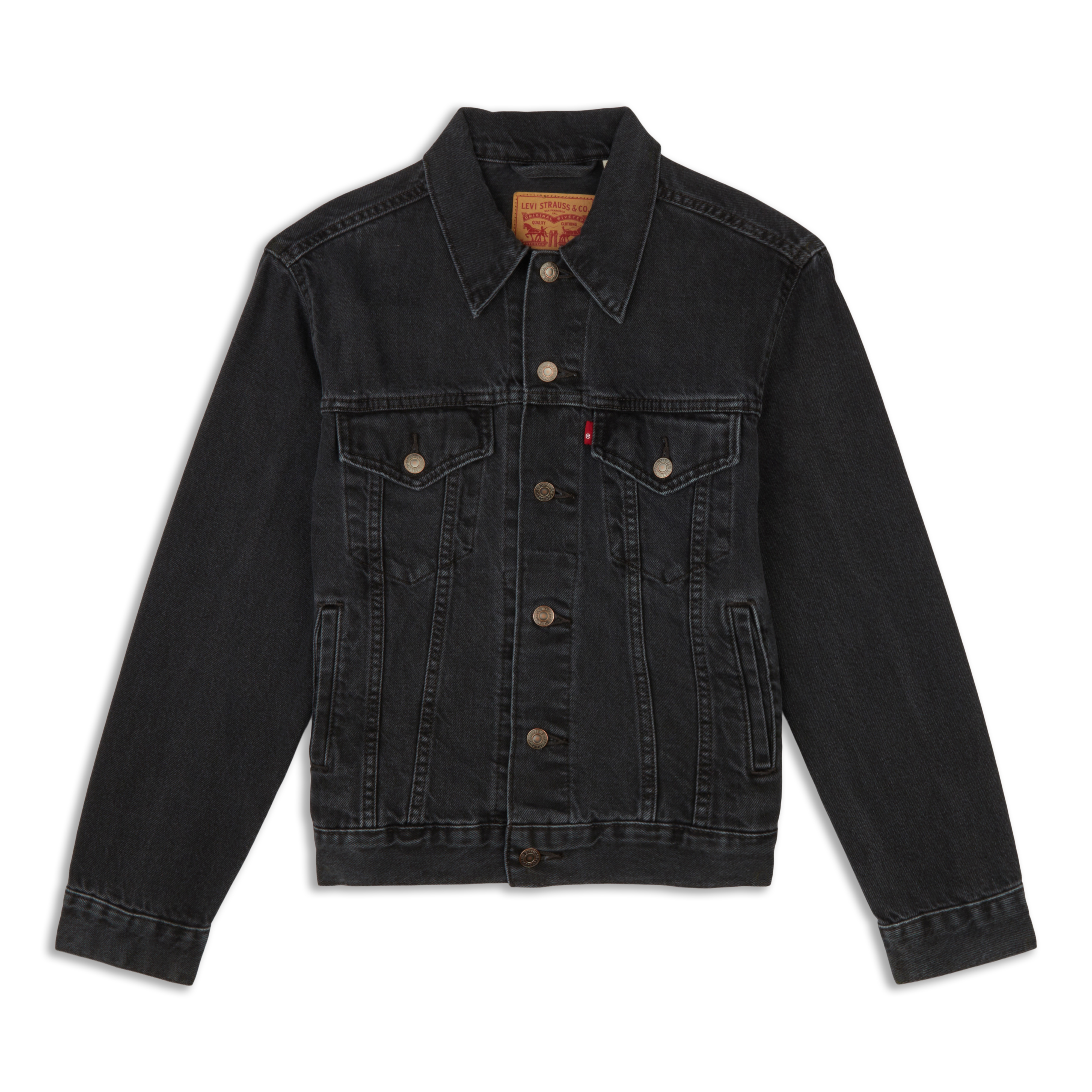 Levis Ex-Boyfriend Trucker Jacket Black Levis Ex-Boyfriend Trucker Jacket Black