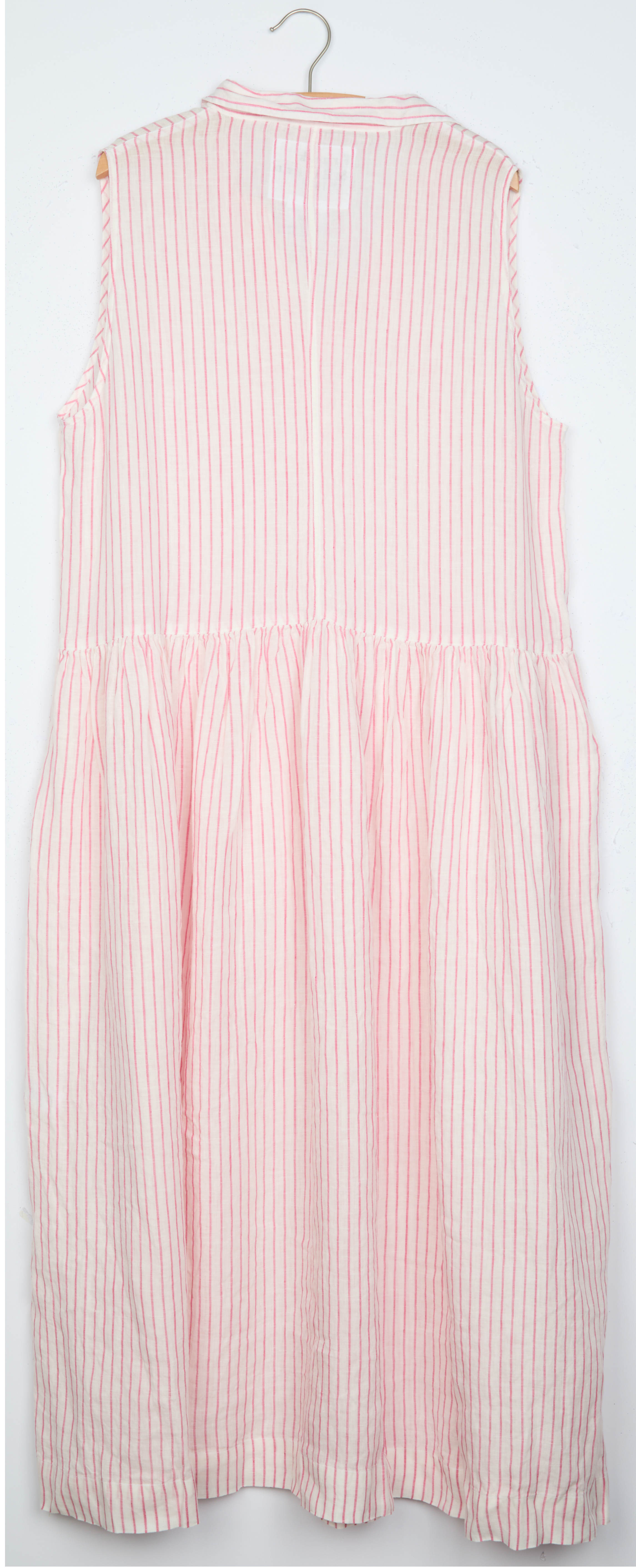 Daphne, Sleeveless Popover Dress, Pink Stripe – ReLoved by