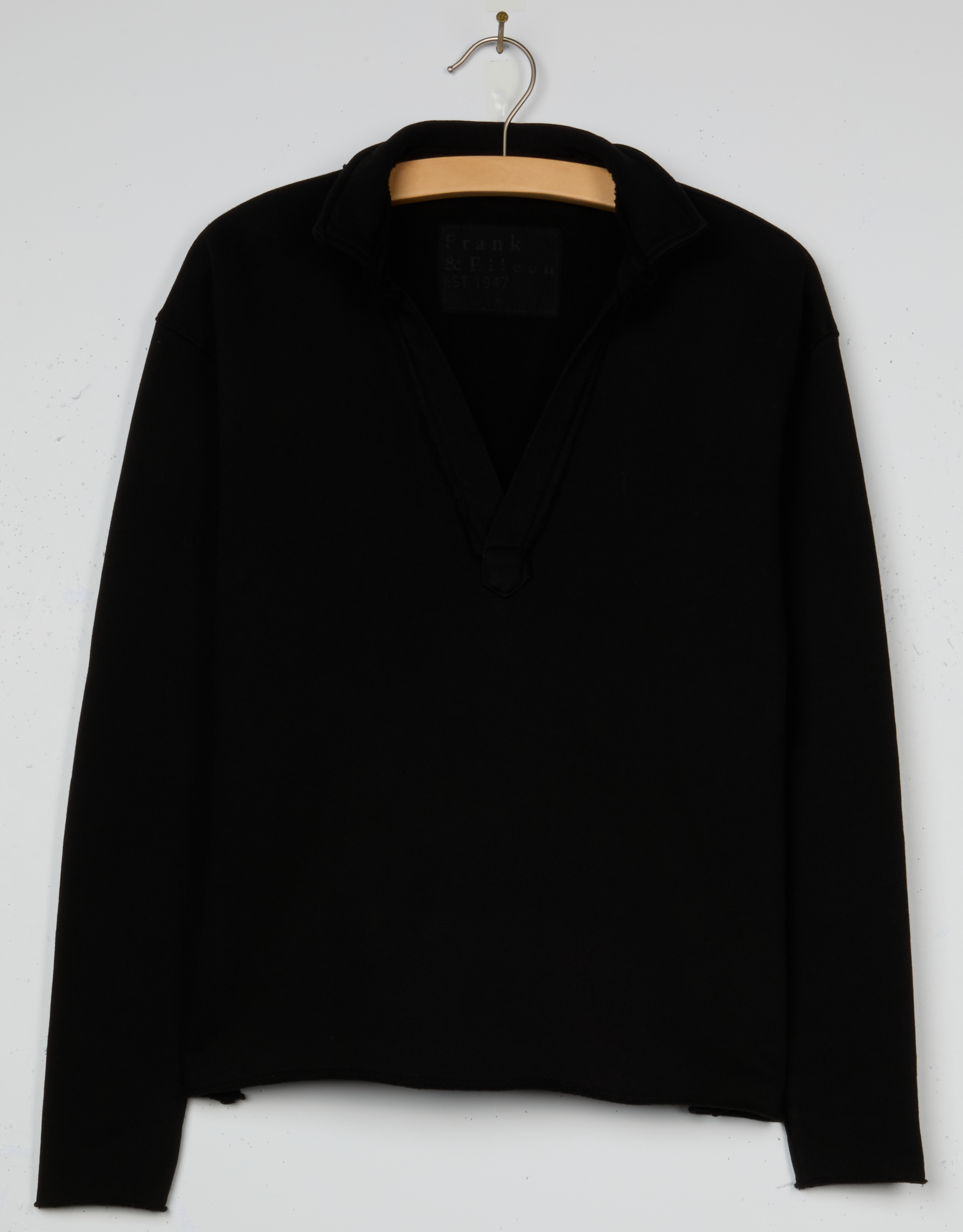 Patrick, Popover Henley, Black – ReLoved by Frank & Eileen