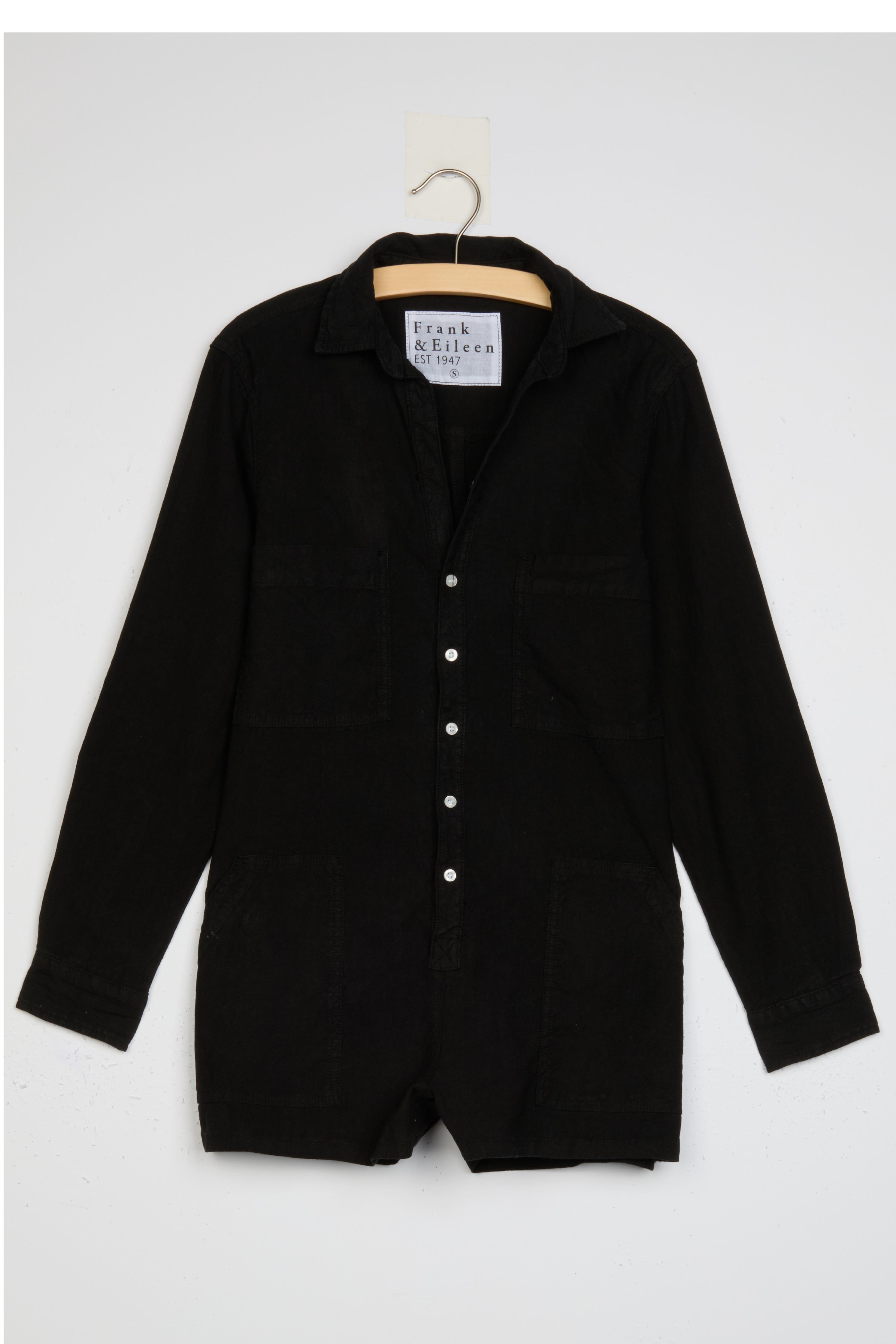 Frank & Eileen ブラックオールインワン Ireland, Long-Sleeve Playsuit, Black – ReLoved by Frank & Eileen