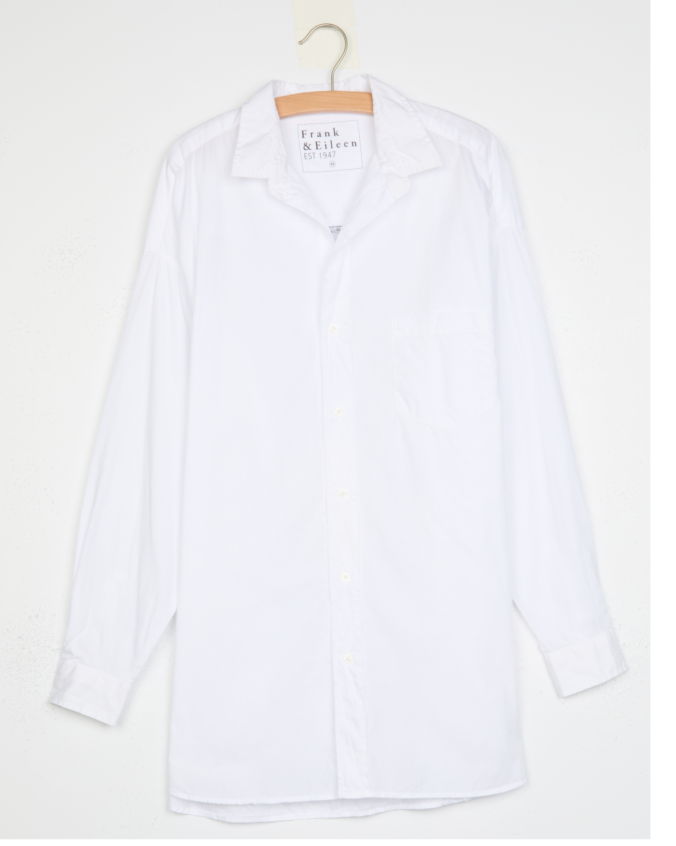 白さを際立たせる効果を狙った「Frank＆Eileen」 増白加工シャツ Shirley, Oversized Button-Up Shirt, White – ReLoved by Frank