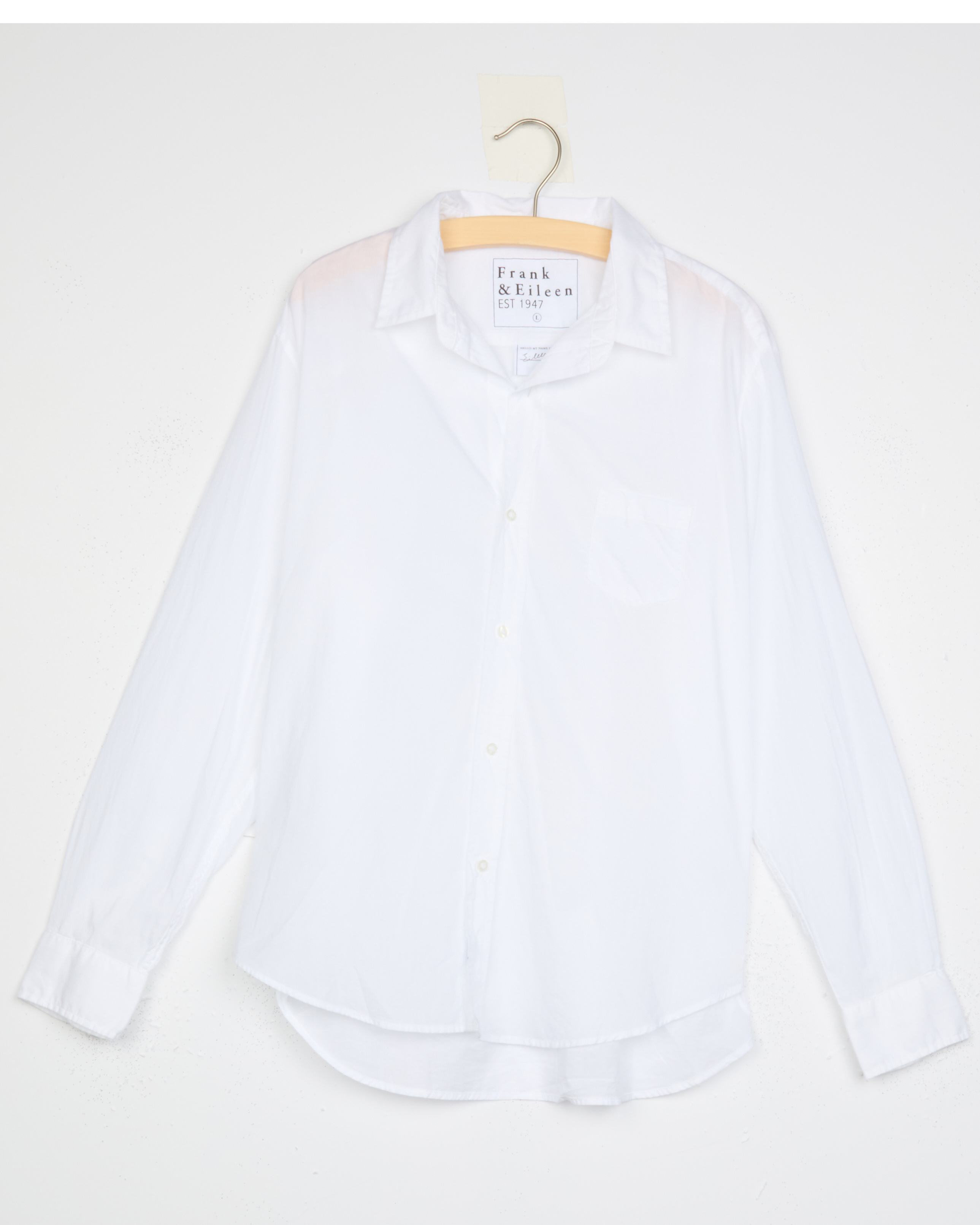 Eileen, Relaxed Button-Up Shirt, White – ReLoved by Frank & Eileen