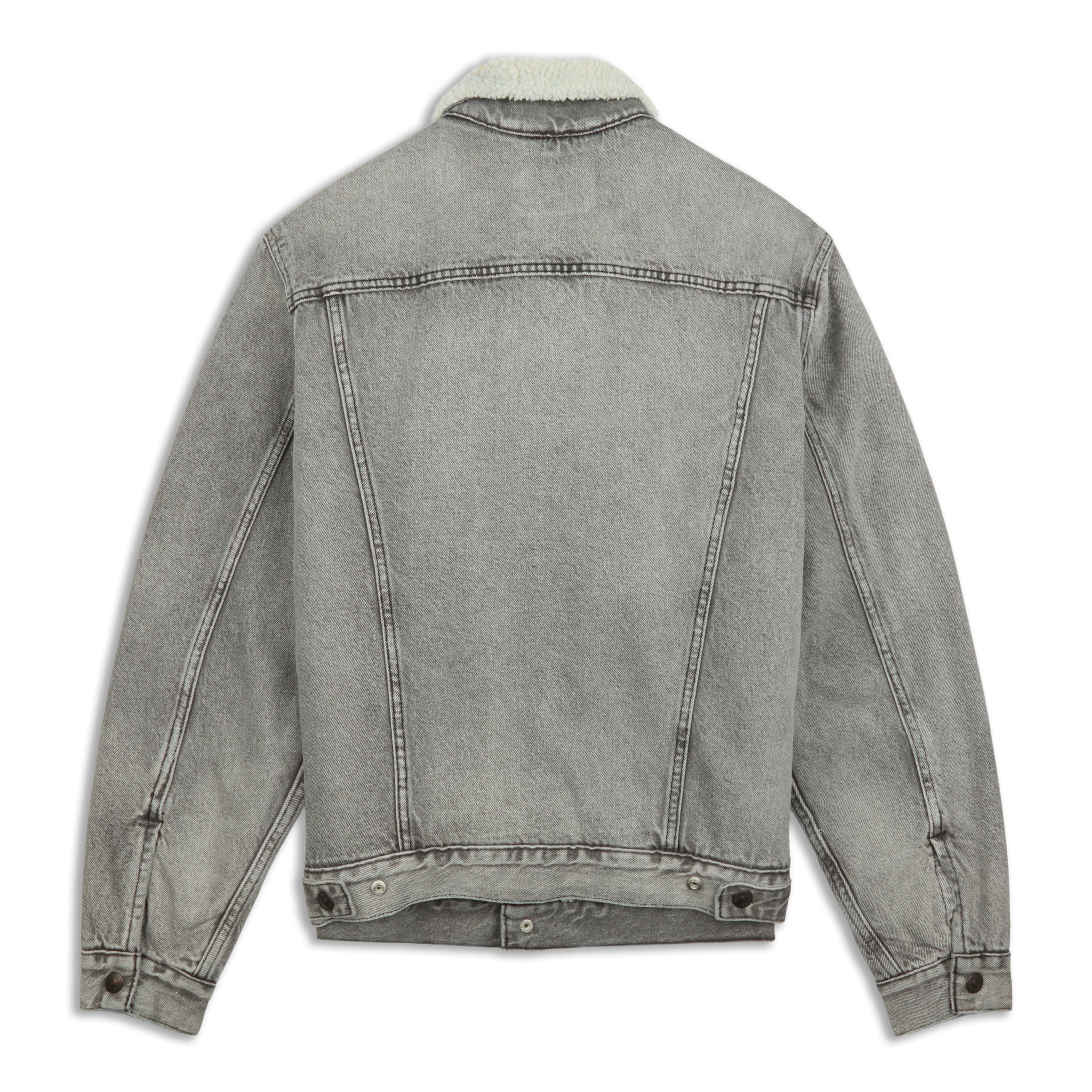 Levis Vintage Fit Sherpa Trucker Jacket Grey
