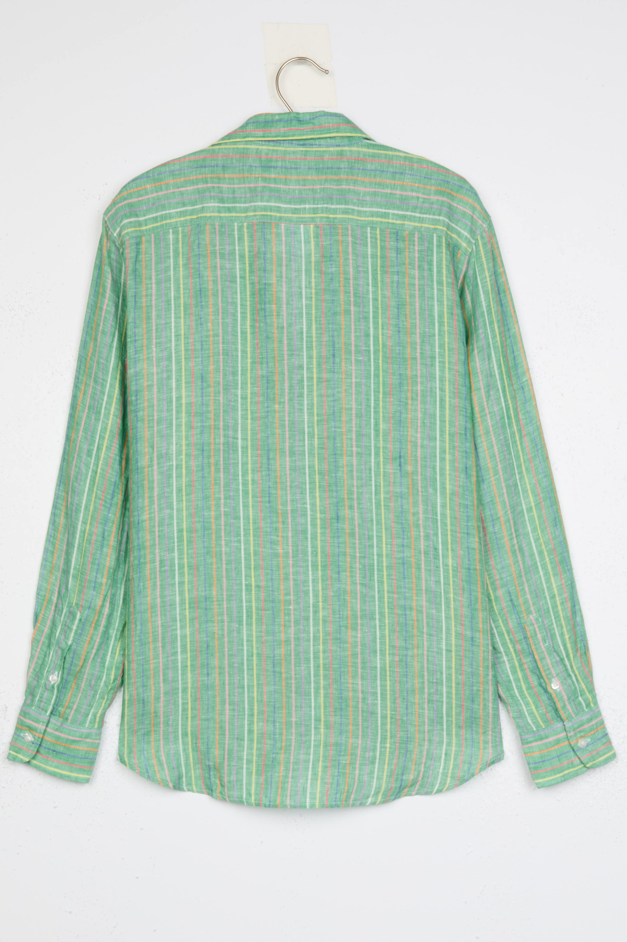 EILEEN Green Multi Stripe, Italian Classic Linen – ReLoved by