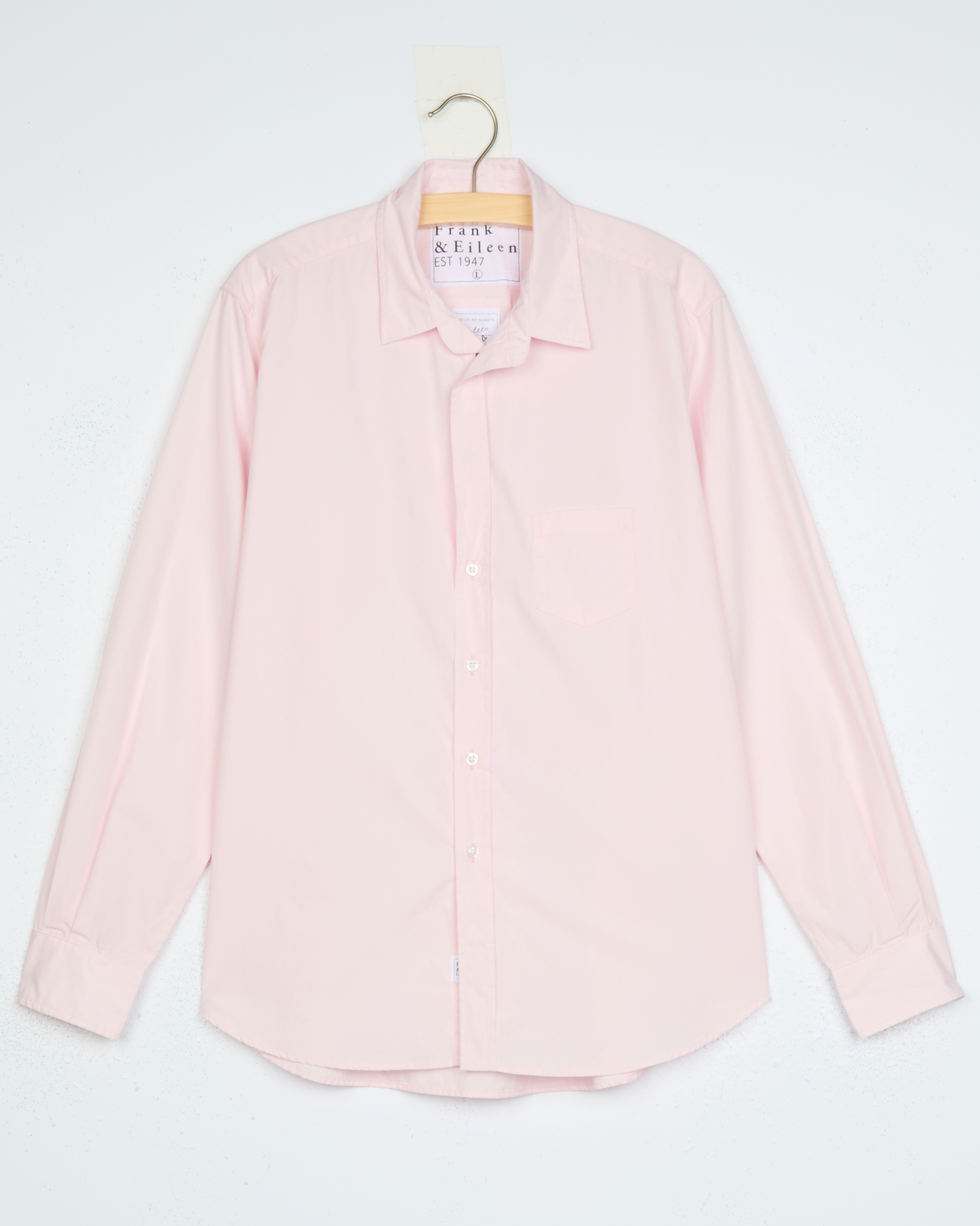 Eileen, Relaxed Button-Up Shirt, Light Pink – ReLoved by Frank