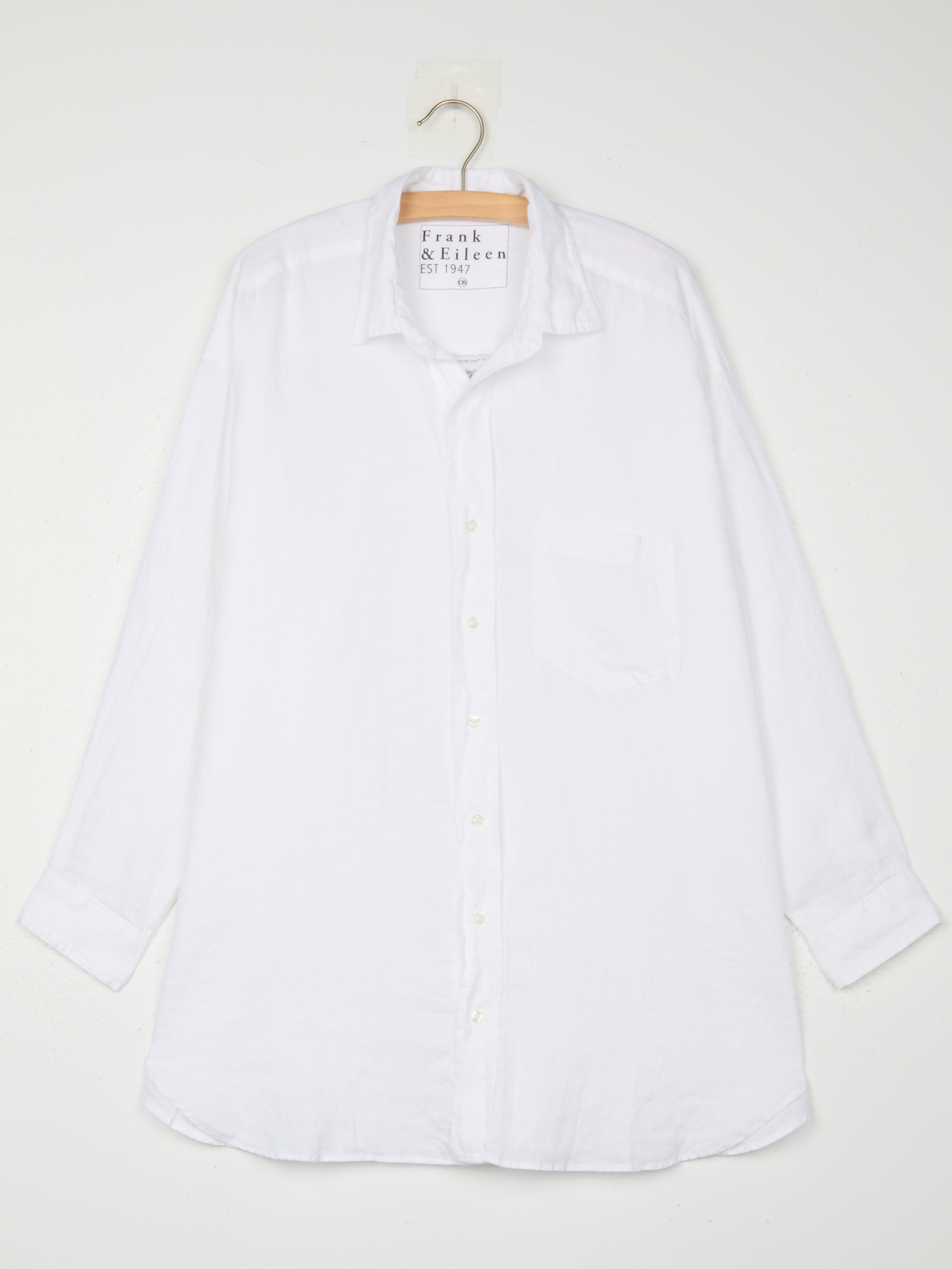 Mackenzie, One-Size Button-Up Shirt, White – ReLoved by Frank & Eileen