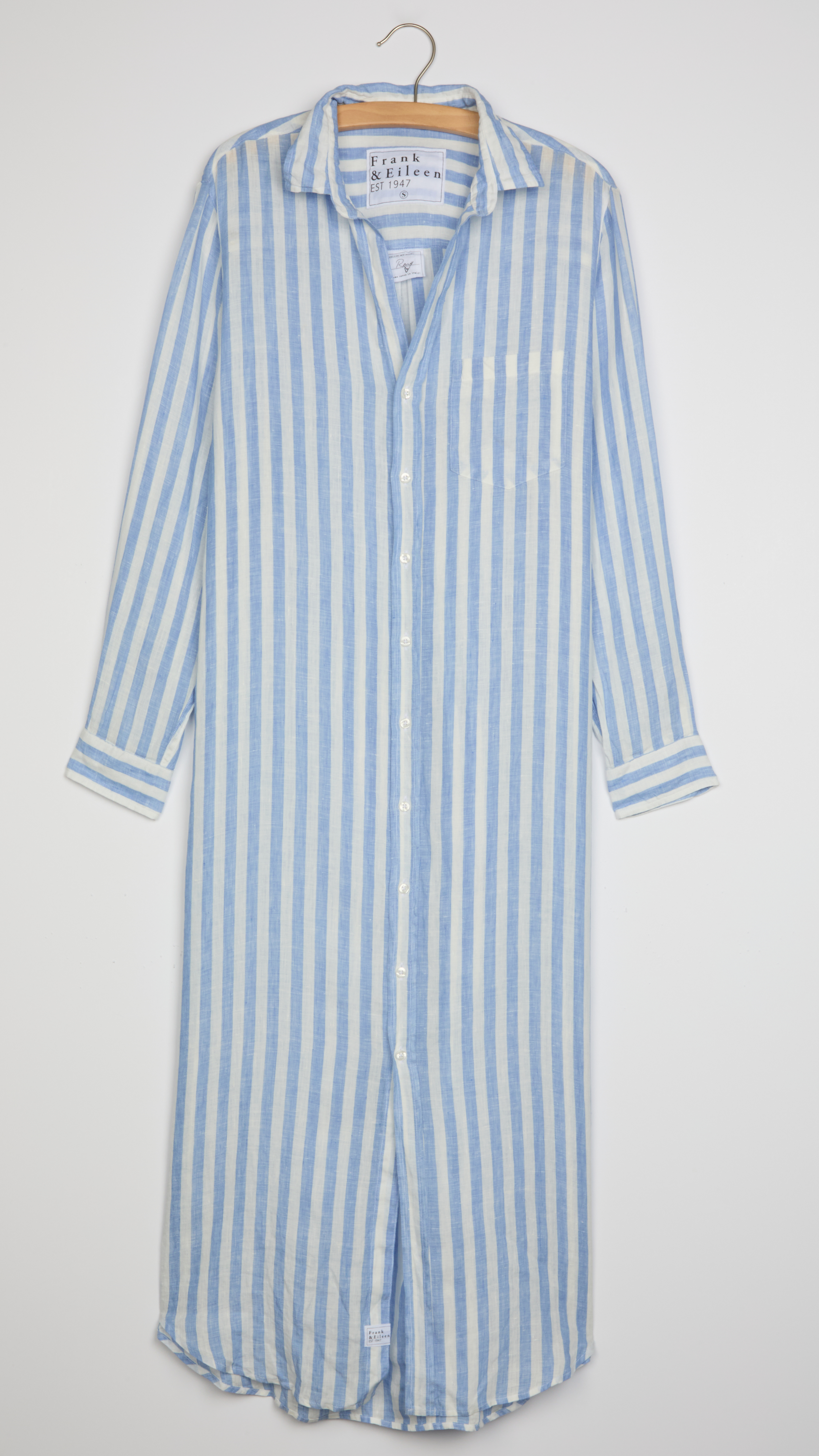 Rory, Maxi Shirtdress, Blue Stripe ReLoved by Frank & Eileen Rory, Maxi Shirtdress, Blue Stripe ReLoved by Frank & Eileen