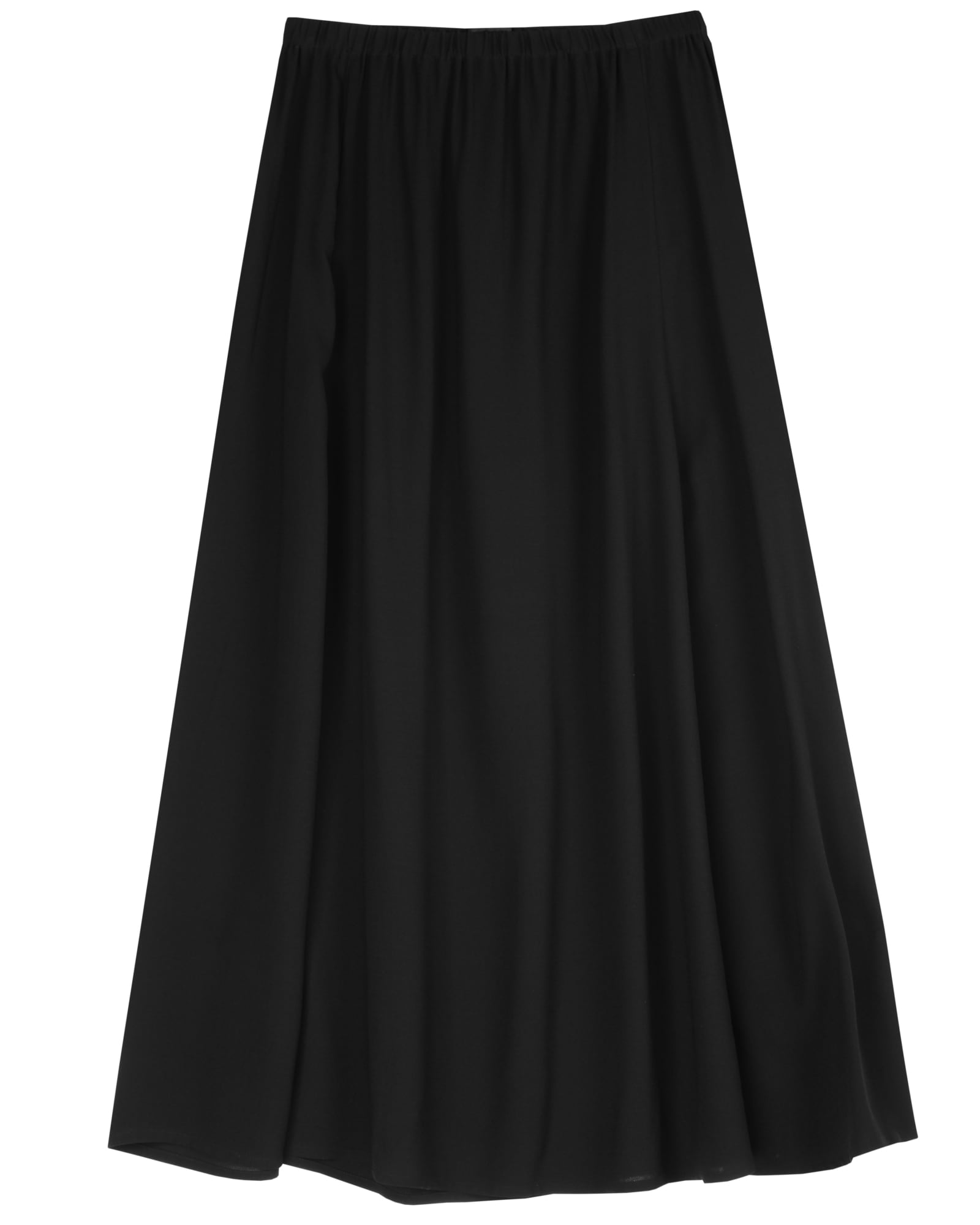 Used Silk Georgette Crepe Skirt Black | EILEEN FISHER RENEW