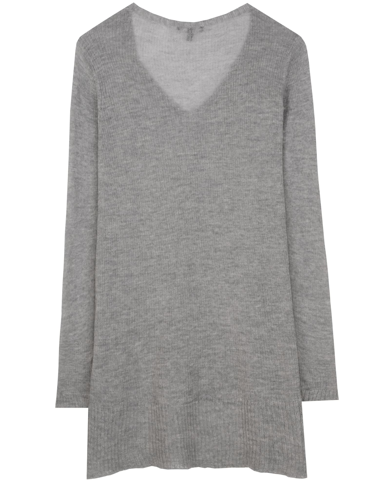 Used Washable Wool Ethereal Rib Pullover Grey | EILEEN FISHER RENEW