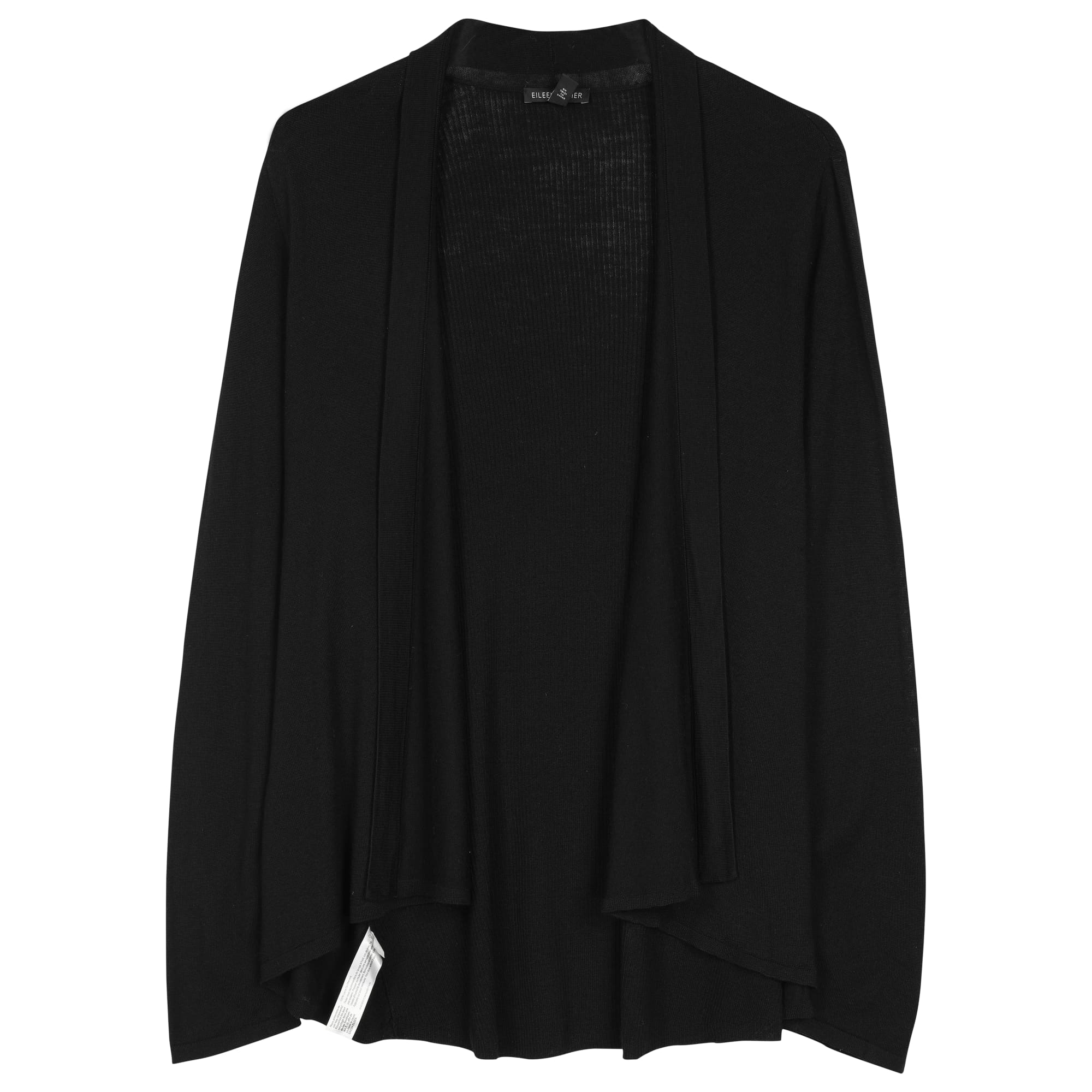 Used Fine Merino Jersey Cardigan Black | EILEEN FISHER RENEW