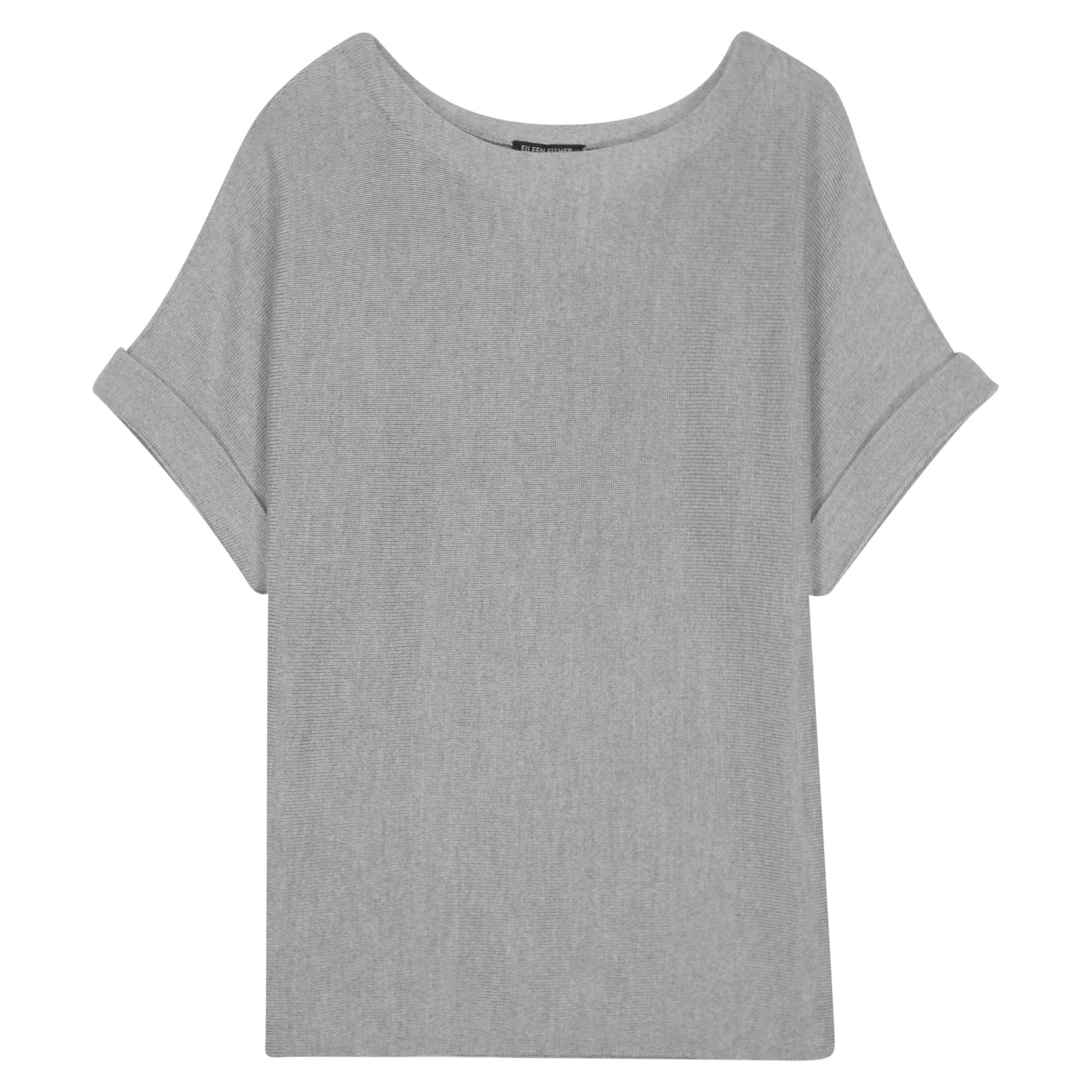 Used Merino Jersey Pullover Grey | EILEEN FISHER RENEW