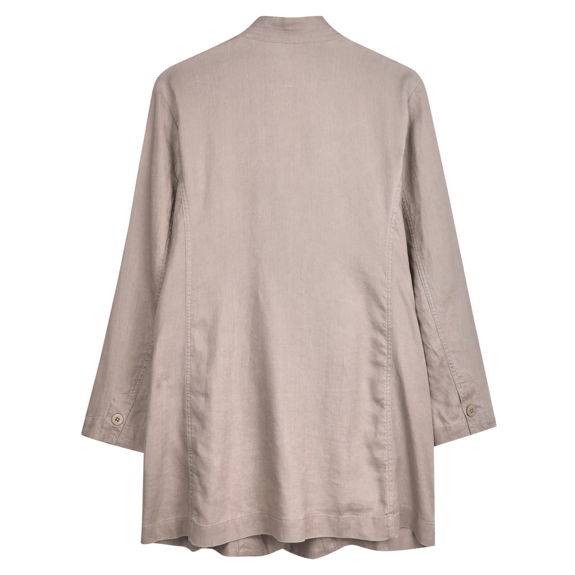 Used Organic Linen Jacket Grey | EILEEN FISHER RENEW