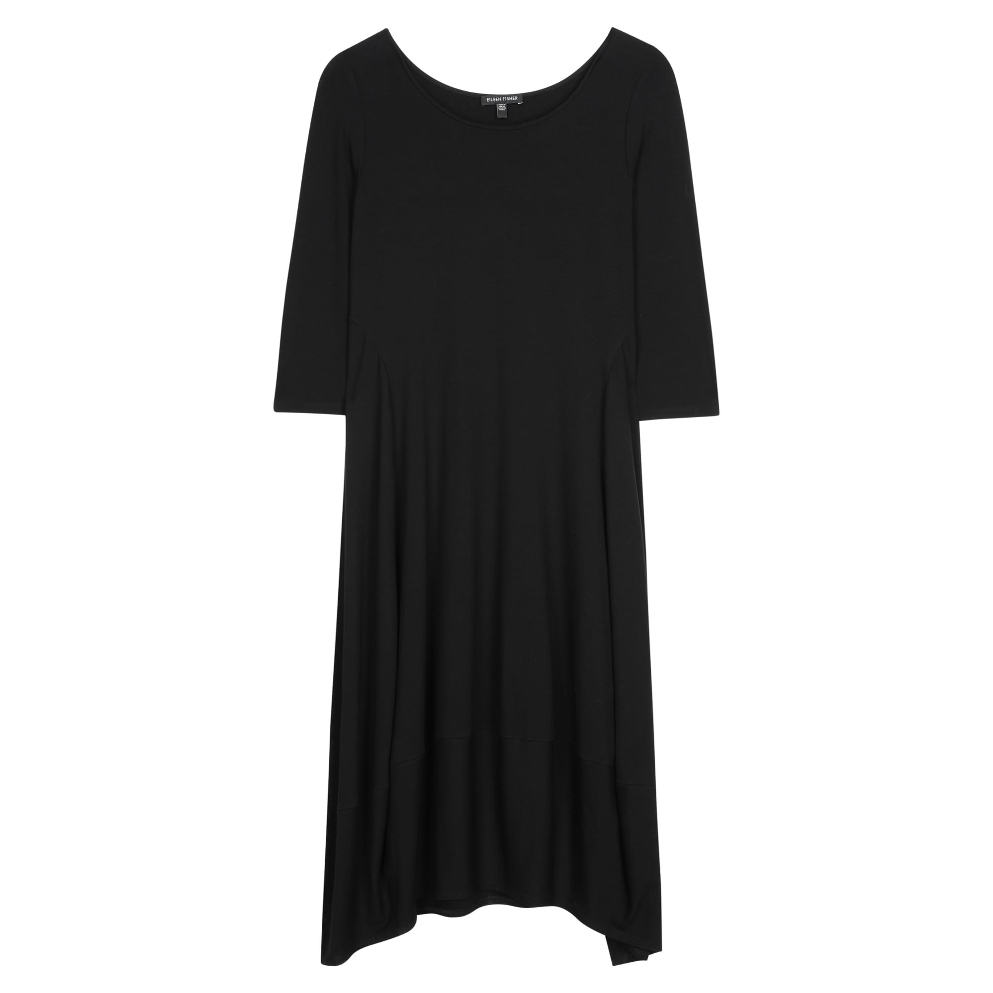 Used Viscose Jersey Dress Black | EILEEN FISHER RENEW
