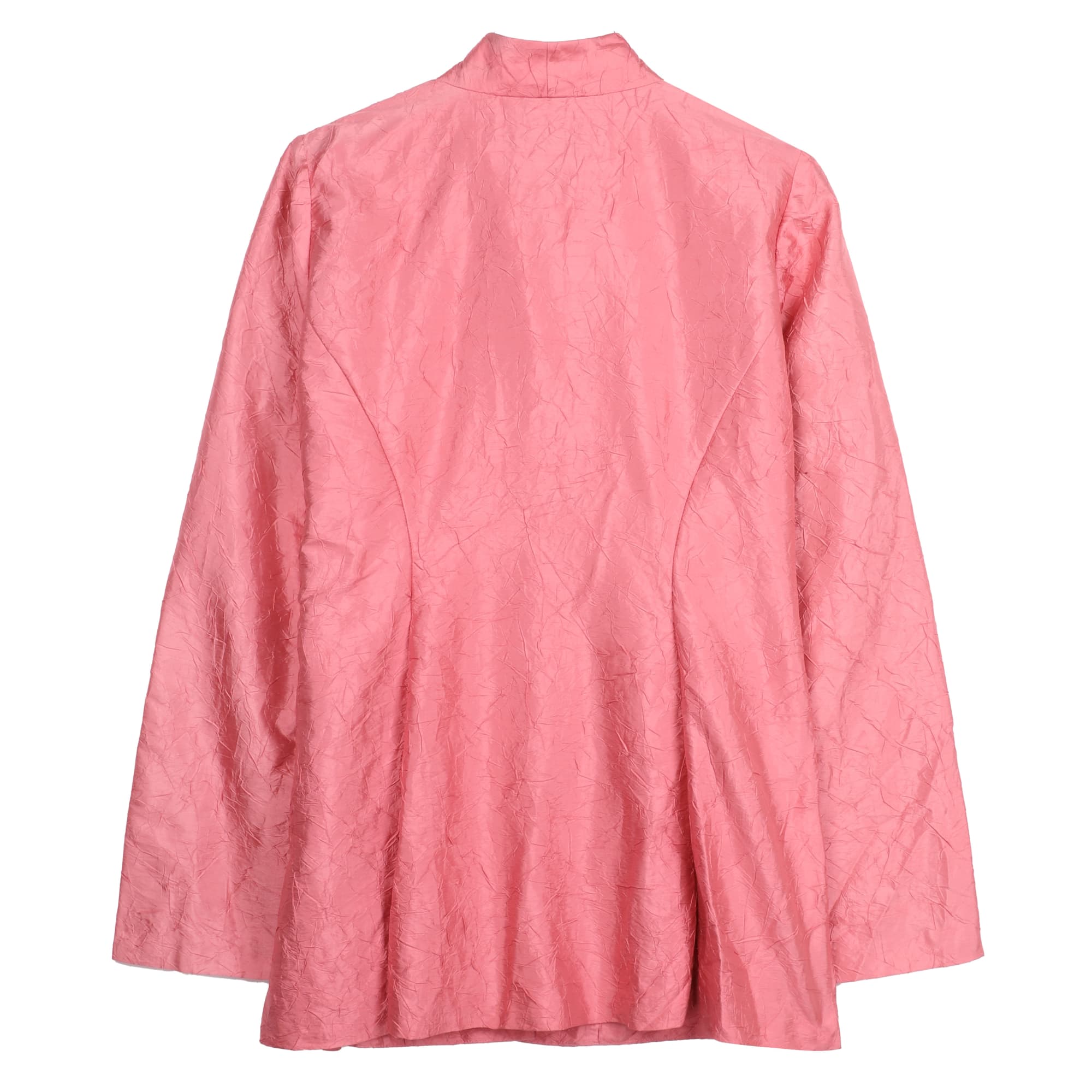 Used Crushed Silk Dupioni Jacket Pink | EILEEN FISHER RENEW