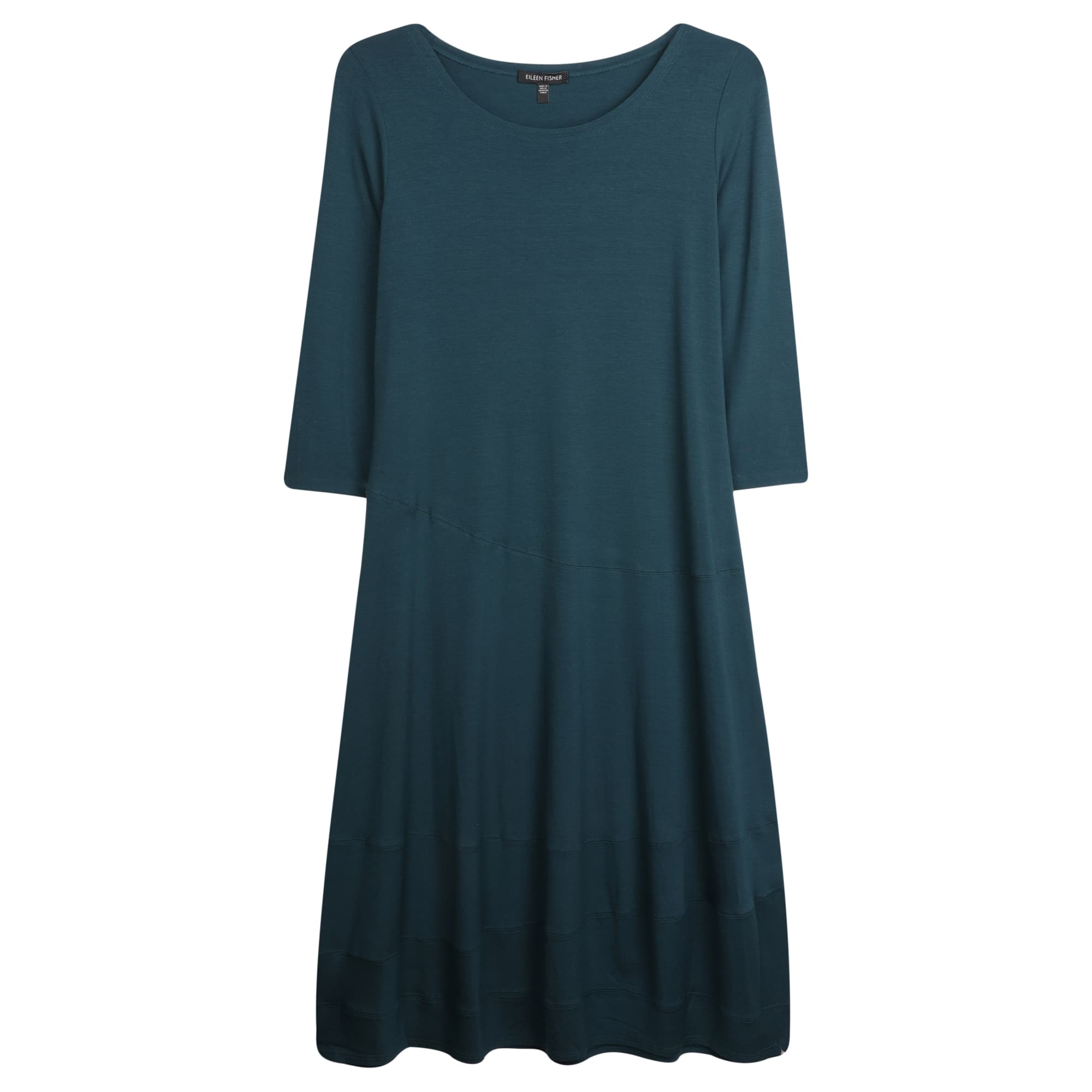 Used Viscose Jersey Dress Green | EILEEN FISHER RENEW