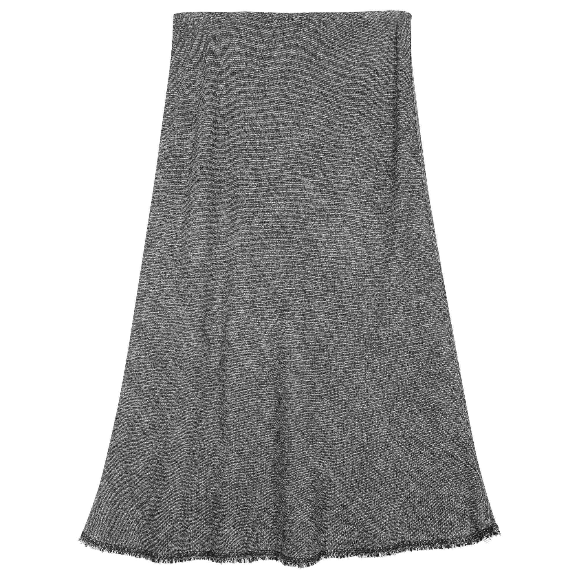 Used Linen Rayon Tweed Skirt Print/pattern | EILEEN FISHER RENEW