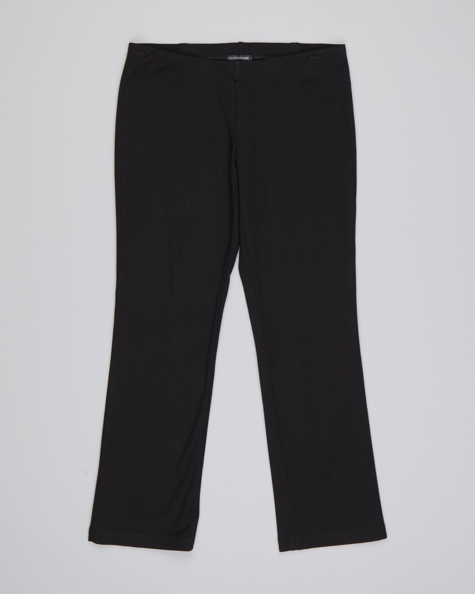 Eileen Fisher Black System Stretch Ponte Slim Pants in 2023