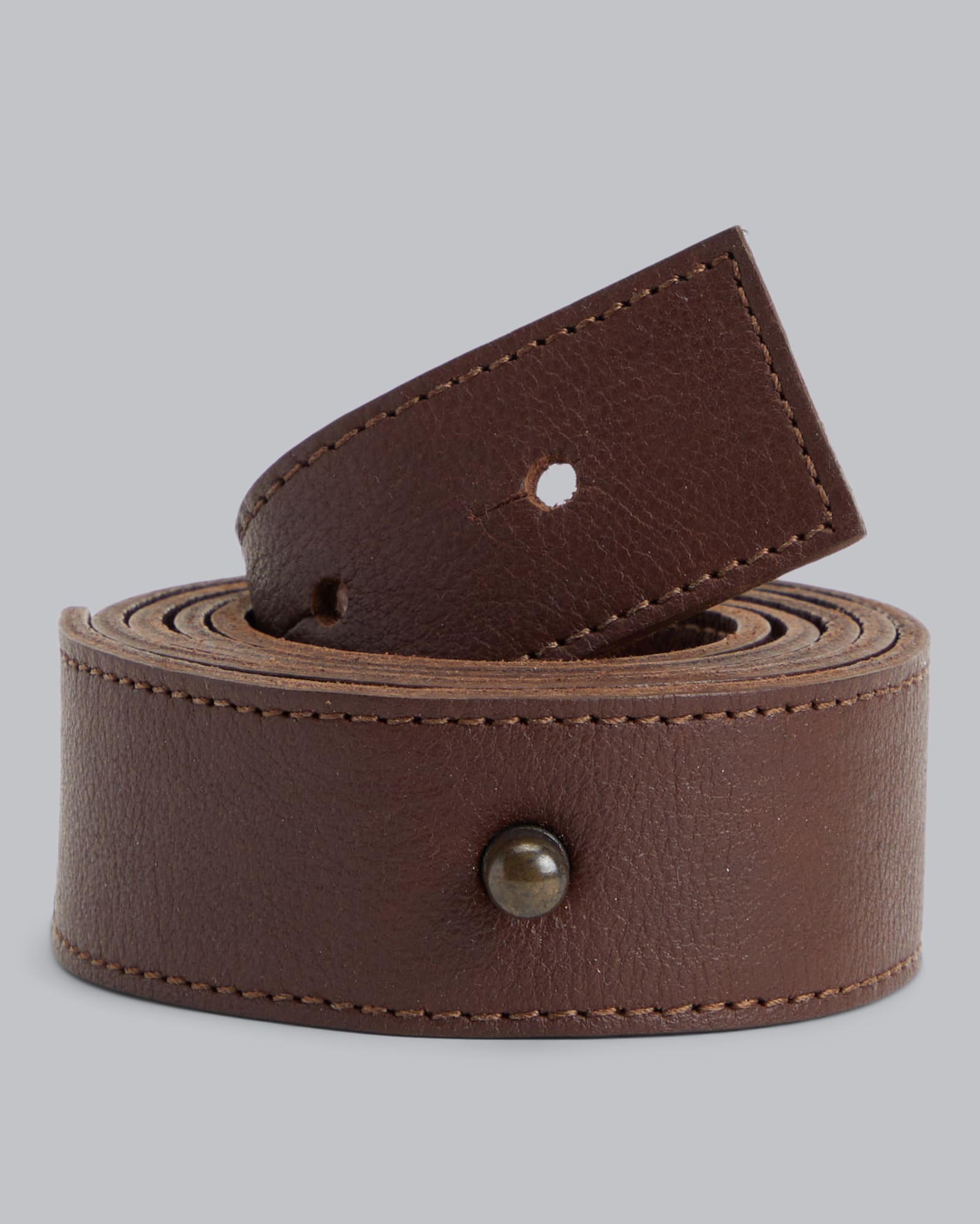 Pre-owned Leather Belt In Brown