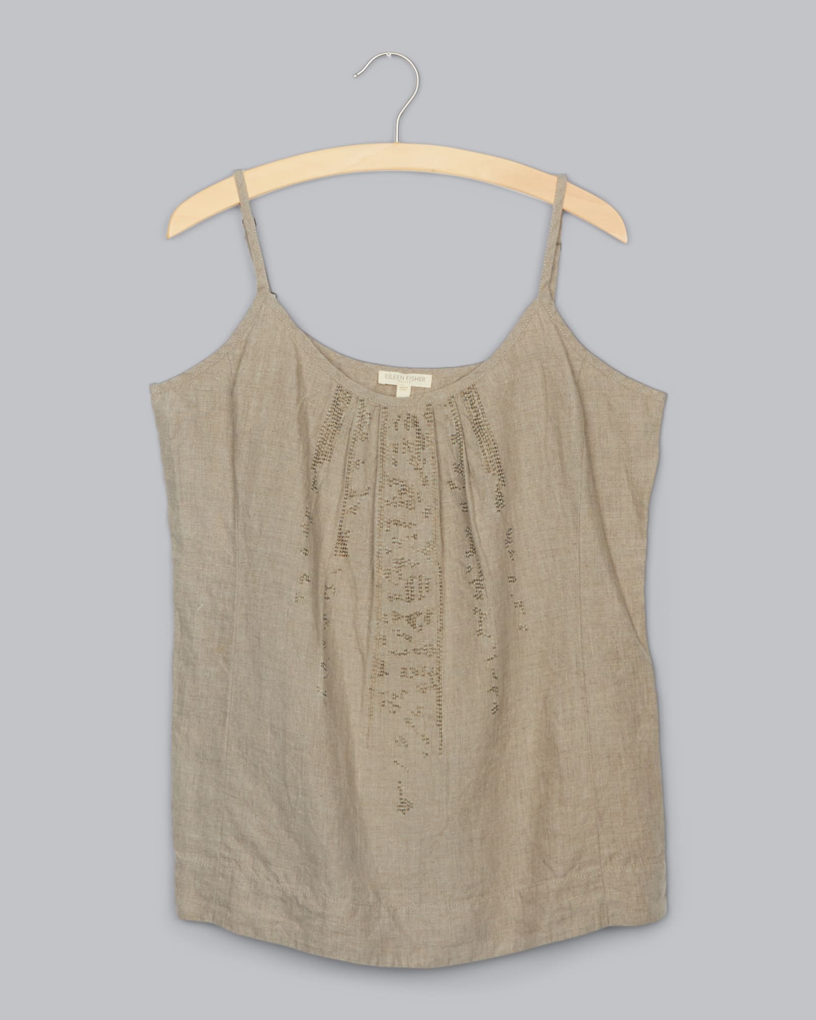 Washed Organic Linen Delave Tank