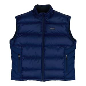 optioneel Goedaardig Voorzieningen Patagonia Worn Wear Men's Down Vest Aquatic Blue Heather - Used