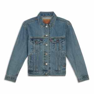 Levis Ex-Boyfriend Trucker Jacket Concrete Indigo Levis Ex-Boyfriend Trucker Jacket Concrete Indigo