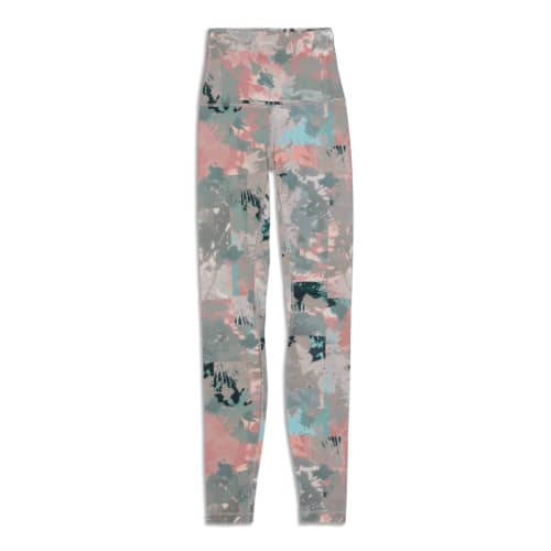 LULULEMON LEGGINGS WOMENS 6 Green Camo Align High Rise Crop Workout Pant  £30.58 - PicClick UK