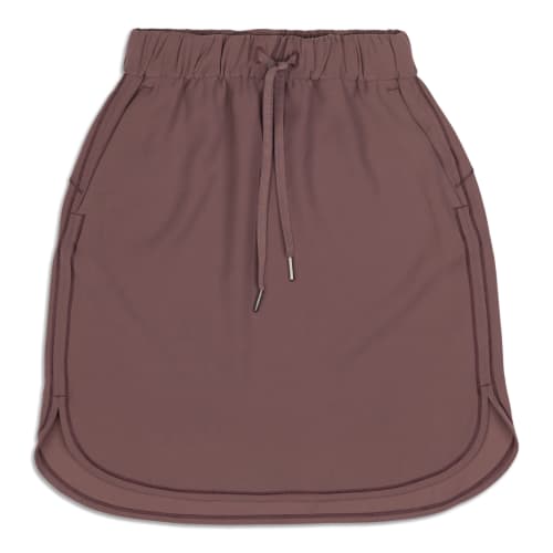 Lululemon Athletica Pace Setter Skirt in Bruised Berry/Wee Stripe