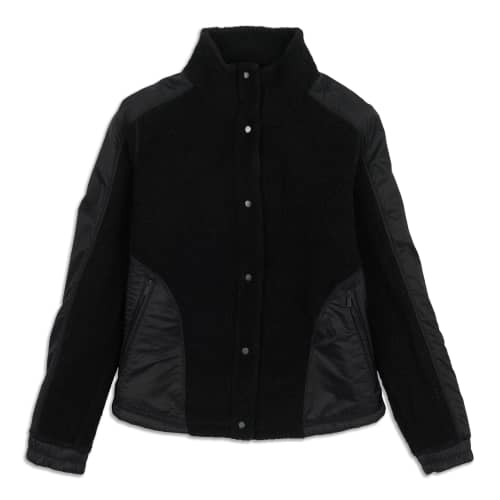 Sold.lululemon Stride Jacket: Black Swan Pique