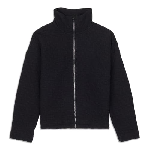 Cinchable Fleece Zip-Up