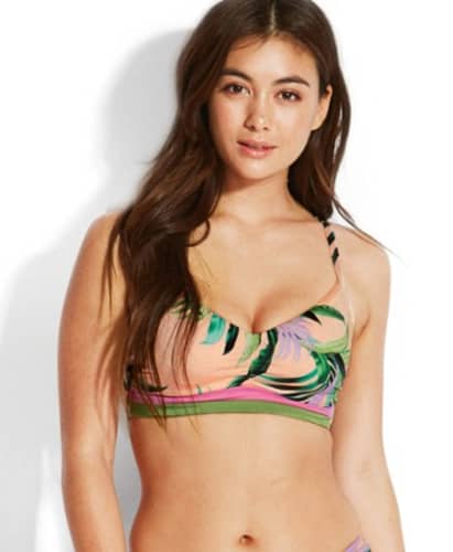 Seafolly Las Palmas Fixed Tri Bra Swimsuit Top - Women's