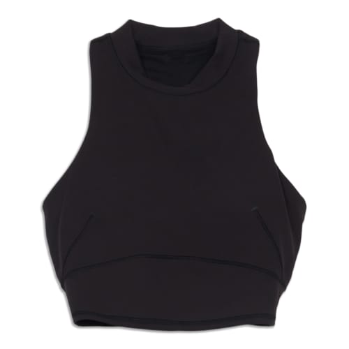 Lululemon black cross back nulu yoga tank, size 8 – Belle Boutique  Consignment