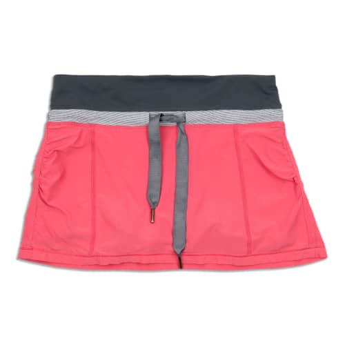 Lululemon Run Pace Setter Skirt *4-way Stretch Rocky Road Sand Dune Black  Size 6 - $44 - From weilu