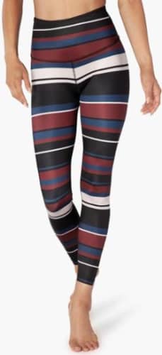 Lux High-Waisted Colorblock Leggings in Boulder grey