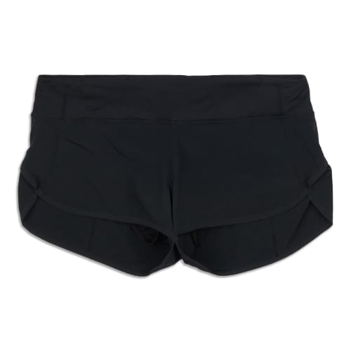 Lululemon Speed Up High-rise Lined Shorts 4 In Heather Lux Black