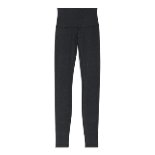 Lululemon Wunder Under Tight 28 Luon Variegated Knit Black