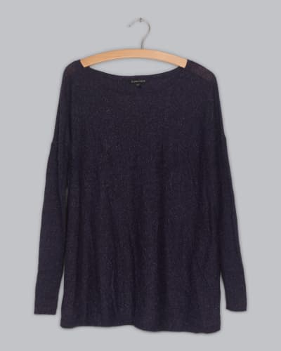 Weightless Wool Silk Speckle Pullover