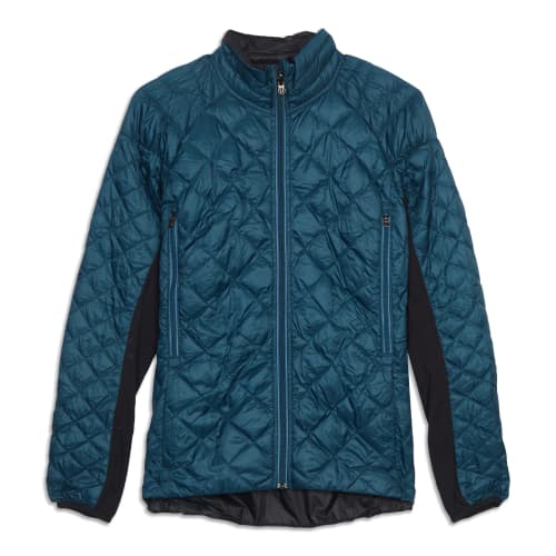 Lululemon espresso ziggy snake definitely raining jacket - Agent Athletica