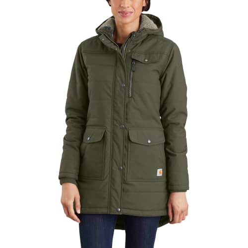 Carhartt utility coat for ladies basil clearance