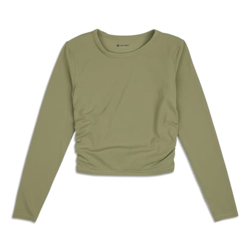 Lululemon Women's Ebb to Street Long Sleeve Shirt Rainforest Green Size 10