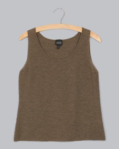 Washable Wool Fine Crepe Tank