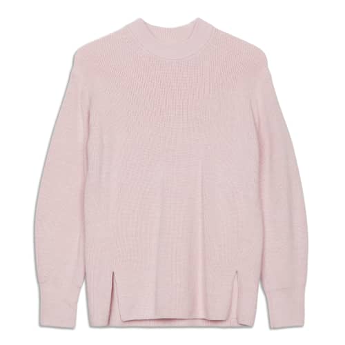 Cotton-Cashmere Blend Mock Neck Sweater - Resale