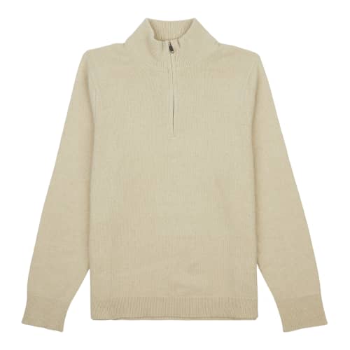 Men's Recycled Cashmere 1/4-Zip Sweater