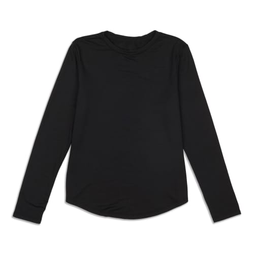 Lululemon Athletica Solid Black Long Sleeve T-Shirt Size 10 - 46