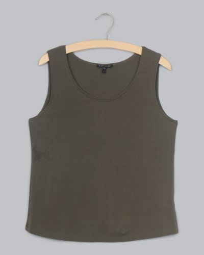 Stretch Silk Jersey Tank